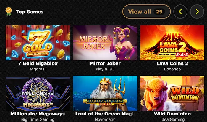 7Gold Casino games
